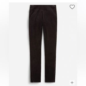 Jcrew Italian stretch velvet leggings, NWT, size XL